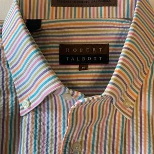 Men’s Robert Talbott cotton seersucker long sleeve
